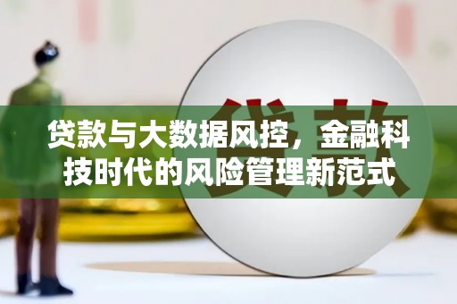 马关贷款与大数据风控，金融科技时代的风险管理新范式