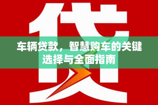 马关车辆贷款，智慧购车的关键选择与全面指南