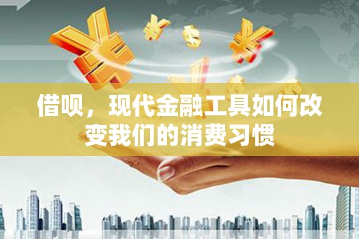 马关借呗，现代金融工具如何改变我们的消费习惯