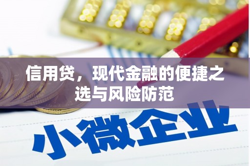 马关信用贷，现代金融的便捷之选与风险防范