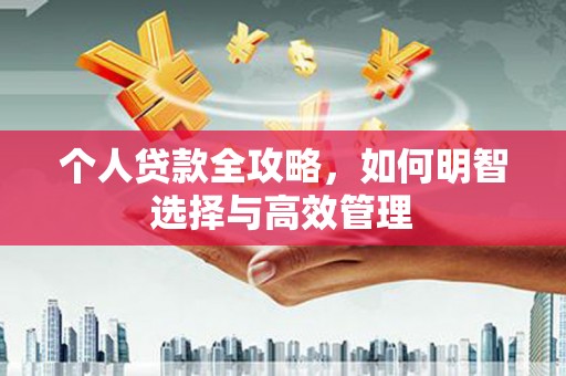 马关个人贷款全攻略，如何明智选择与高效管理