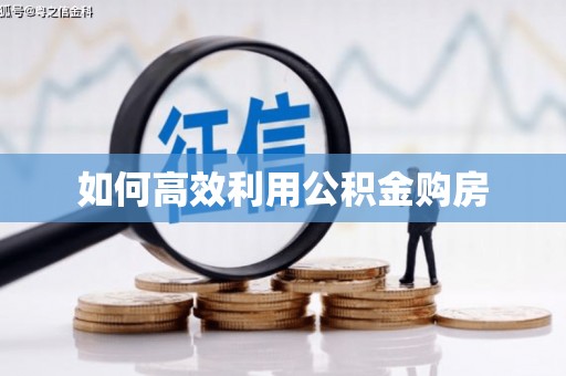 马关如何高效利用公积金购房