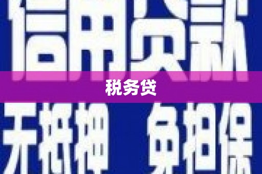 马关税务贷